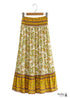 Boho Skirts in Yellow Sand Verbena For Women